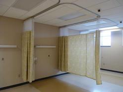 Curtains and curtain track for the medical industry