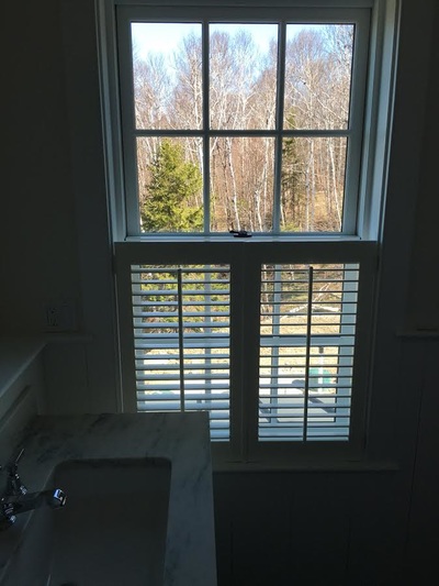 partial interior window shutters